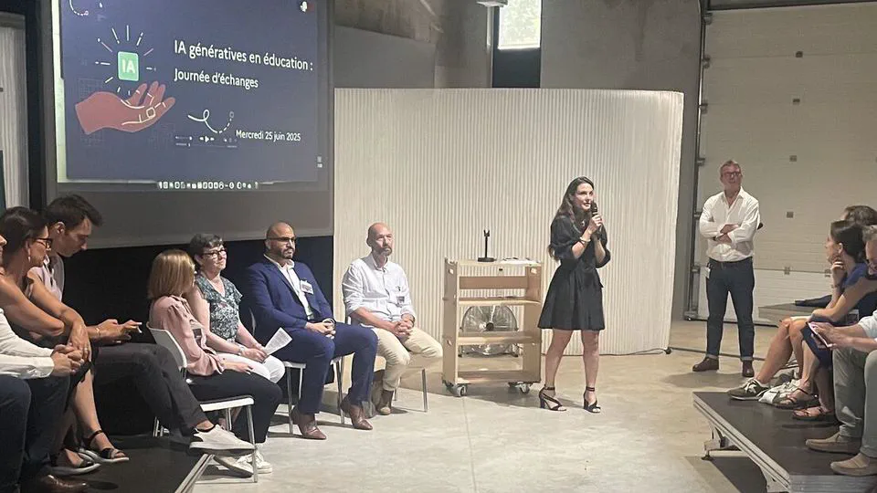 🇫🇷 Intervention dans une table ronde sur l'utilisation des IA génératives en éducation
